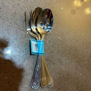 Utica Fleetline hostess Serving set 3 pieces, stainless steel
